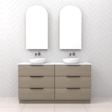 Celeste Trio - 1500mm Smoked Ash Freestanding Vanity