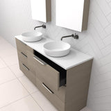 Celeste Trio - 1500mm Smoked Ash Freestanding Vanity