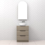 Celeste Trio - 600mm Smoked Ash Freestanding Vanity