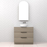 Celeste Trio - 900mm Smoked Ash Freestanding Vanity
