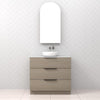 Celeste Trio - 900mm Smoked Ash Freestanding Vanity