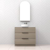 Celeste Trio - 900mm Smoked Ash Freestanding Vanity