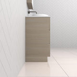 Celeste Trio - 900mm Smoked Ash Freestanding Vanity