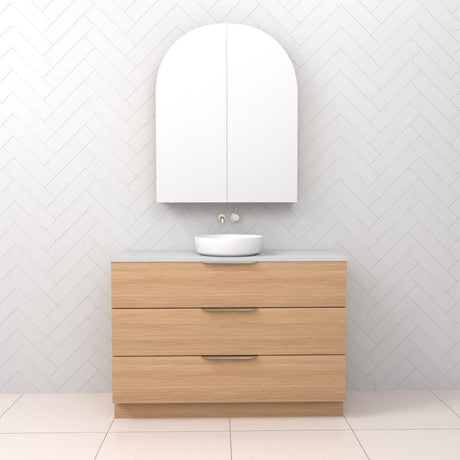 Celeste Trio - 1200mm Nordic Oak Freestanding Vanity