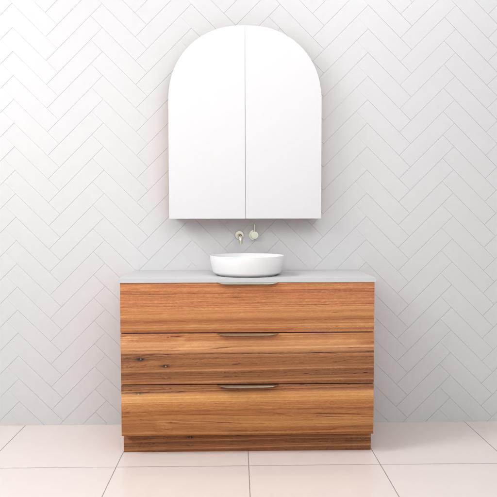 Celeste Trio - 1200mm Blackbutt Freestanding Vanity