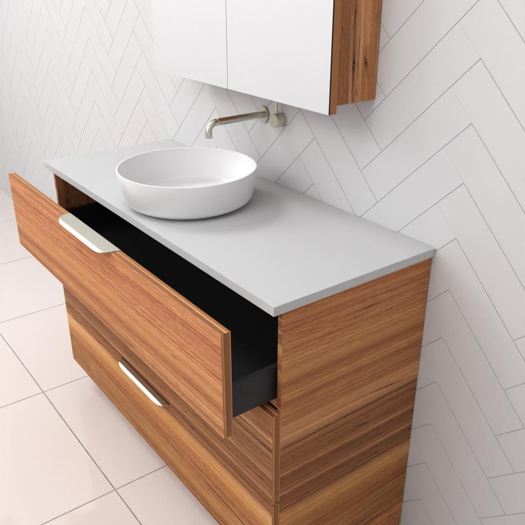Celeste Trio - 1200mm Blackbutt Freestanding Vanity