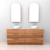 Celeste Trio - 1800mm Blackbutt Freestanding Vanity