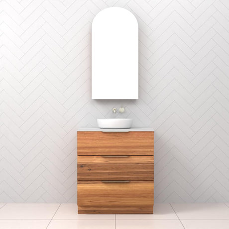 Celeste Trio - 750mm Blackbutt Freestanding Vanity