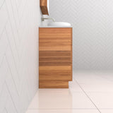 Celeste Trio - 750mm Blackbutt Freestanding Vanity