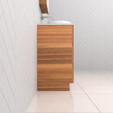 Celeste Trio - 900mm Blackbutt Freestanding Vanity
