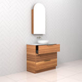 Celeste Trio - 900mm Blackbutt Freestanding Vanity