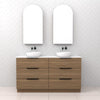 Celeste Trio - 1500mm Tuscan Oak Freestanding Vanity