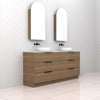 Celeste Trio - 1800mm Tuscan Oak Freestanding Vanity
