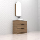 Celeste Trio - 900mm Tuscan Oak Freestanding Vanity