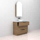 Celeste Trio - 900mm Tuscan Oak Freestanding Vanity