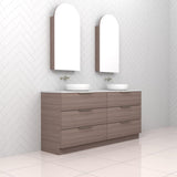 Celeste Trio - 1800mm Urban Oak Freestanding Vanity