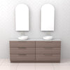 Celeste Trio - 1800mm Urban Oak Freestanding Vanity