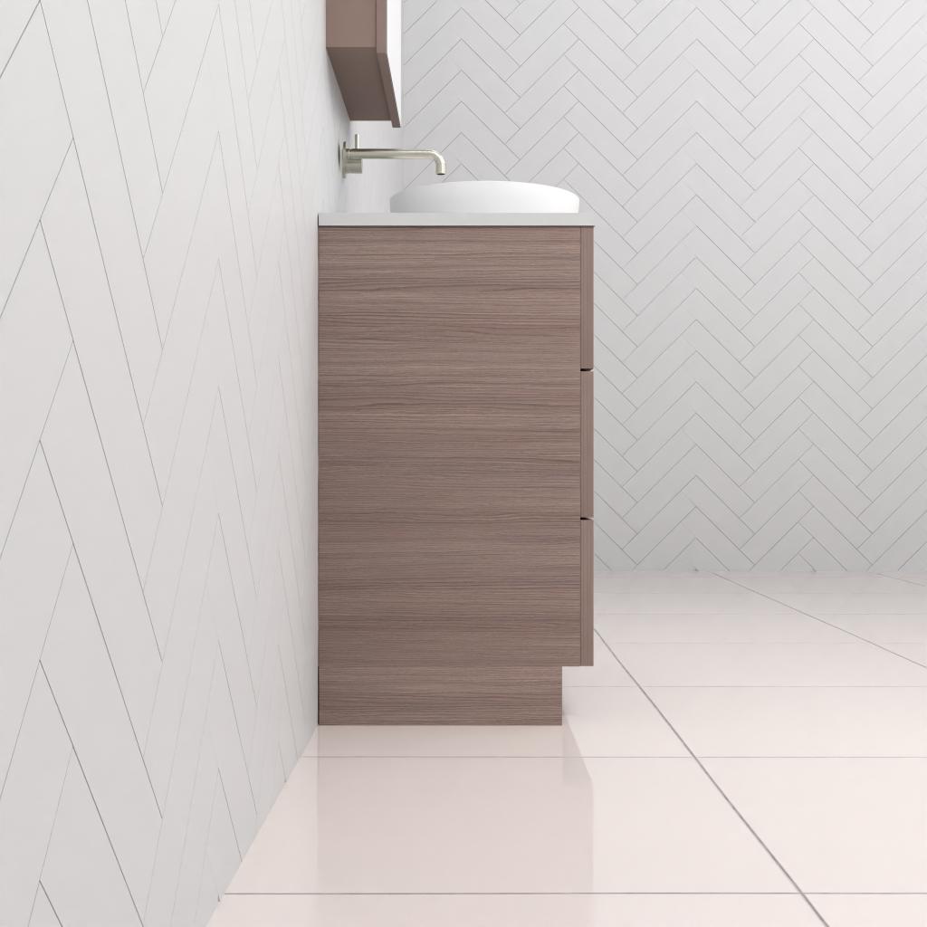 Celeste Trio - 750mm Urban Oak Freestanding Vanity