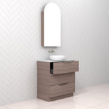 Celeste Trio - 750mm Urban Oak Freestanding Vanity