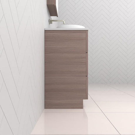 Celeste Trio - 900mm Urban Oak Freestanding Vanity