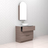 Celeste Trio - 900mm Urban Oak Freestanding Vanity