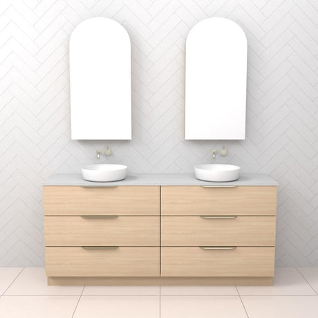 Celeste Trio - 1800mm Vero Oak Freestanding Vanity