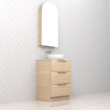 Celeste Trio - 600mm Vero Oak Freestanding Vanity