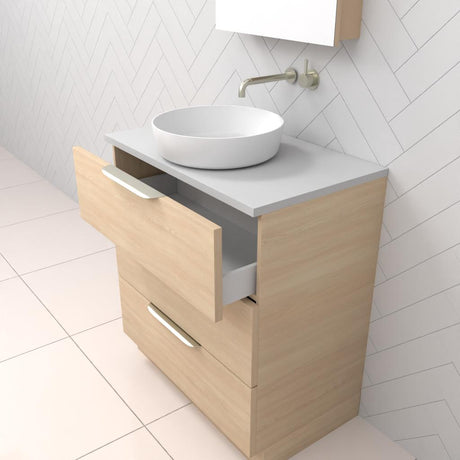 Celeste Trio - 750mm Vero Oak Freestanding Vanity