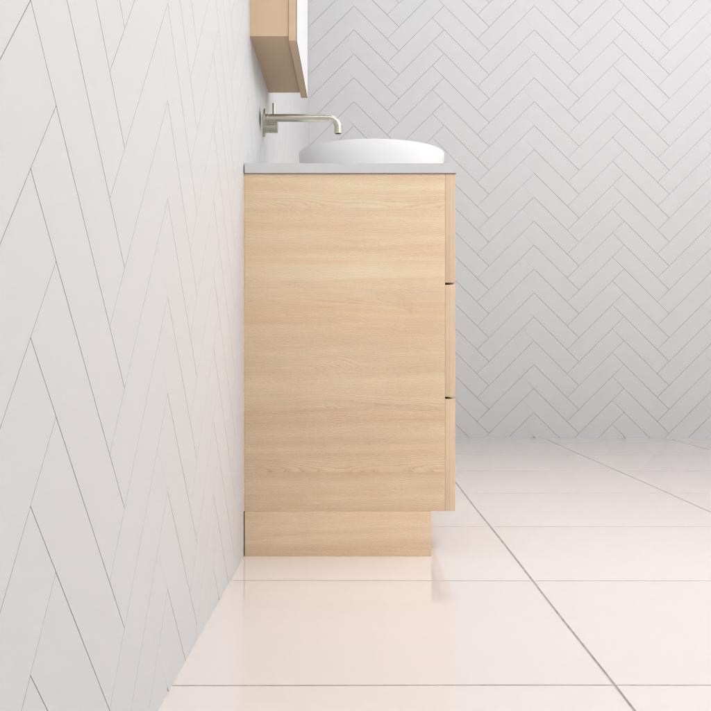 Celeste Trio - 750mm Vero Oak Freestanding Vanity