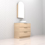 Celeste Trio - 900mm Vero Oak Freestanding Vanity