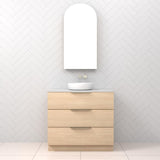 Celeste Trio - 900mm Vero Oak Freestanding Vanity
