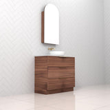 Celeste Trio - 900mm Walnut Freestanding Vanity