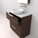 Celeste Trio - 750mm Chestnut Freestanding Vanity