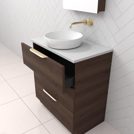 Celeste Trio - 750mm Chestnut Freestanding Vanity