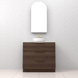 Celeste Trio - 900mm Chestnut Freestanding Vanity