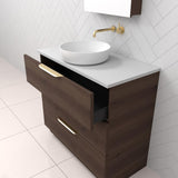 Celeste Trio - 900mm Chestnut Freestanding Vanity
