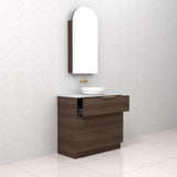Celeste Trio - 900mm Chestnut Freestanding Vanity