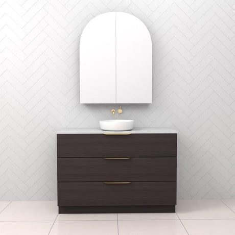 Celeste Trio - 1200mm Espresso Oak Freestanding Vanity