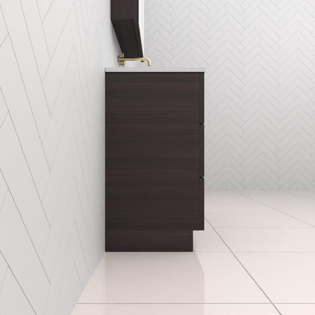 Celeste Trio - 1200mm Espresso Oak Freestanding Vanity