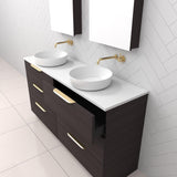 Celeste Trio - 1500mm Espresso Oak Freestanding Vanity