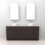 Celeste Trio - 1800mm Espresso Oak Freestanding Vanity