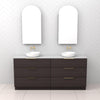 Celeste Trio - 1800mm Espresso Oak Freestanding Vanity