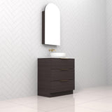 Celeste Trio - 750mm Espresso Oak Freestanding Vanity
