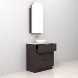 Celeste Trio - 750mm Espresso Oak Freestanding Vanity