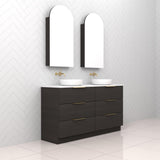 Celeste Trio - 1500mm Smoked Onyx Freestanding Vanity