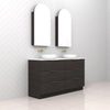 Celeste Trio - 1500mm Smoked Onyx Freestanding Vanity