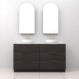 Celeste Trio - 1500mm Smoked Onyx Freestanding Vanity