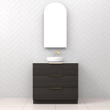 Celeste Trio - 900mm Smoked Onyx Freestanding Vanity