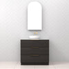 Celeste Trio - 900mm Smoked Onyx Freestanding Vanity