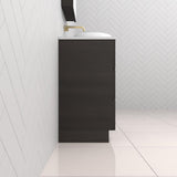Celeste Trio - 900mm Smoked Onyx Freestanding Vanity